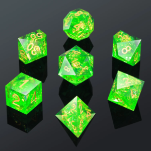 Green Resin Dice